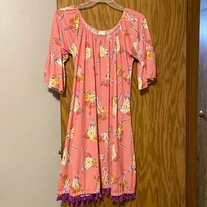 XXL SIZE LARGE SIMPLY SOUTHERN DRESS W/COLOR COWSKULLS